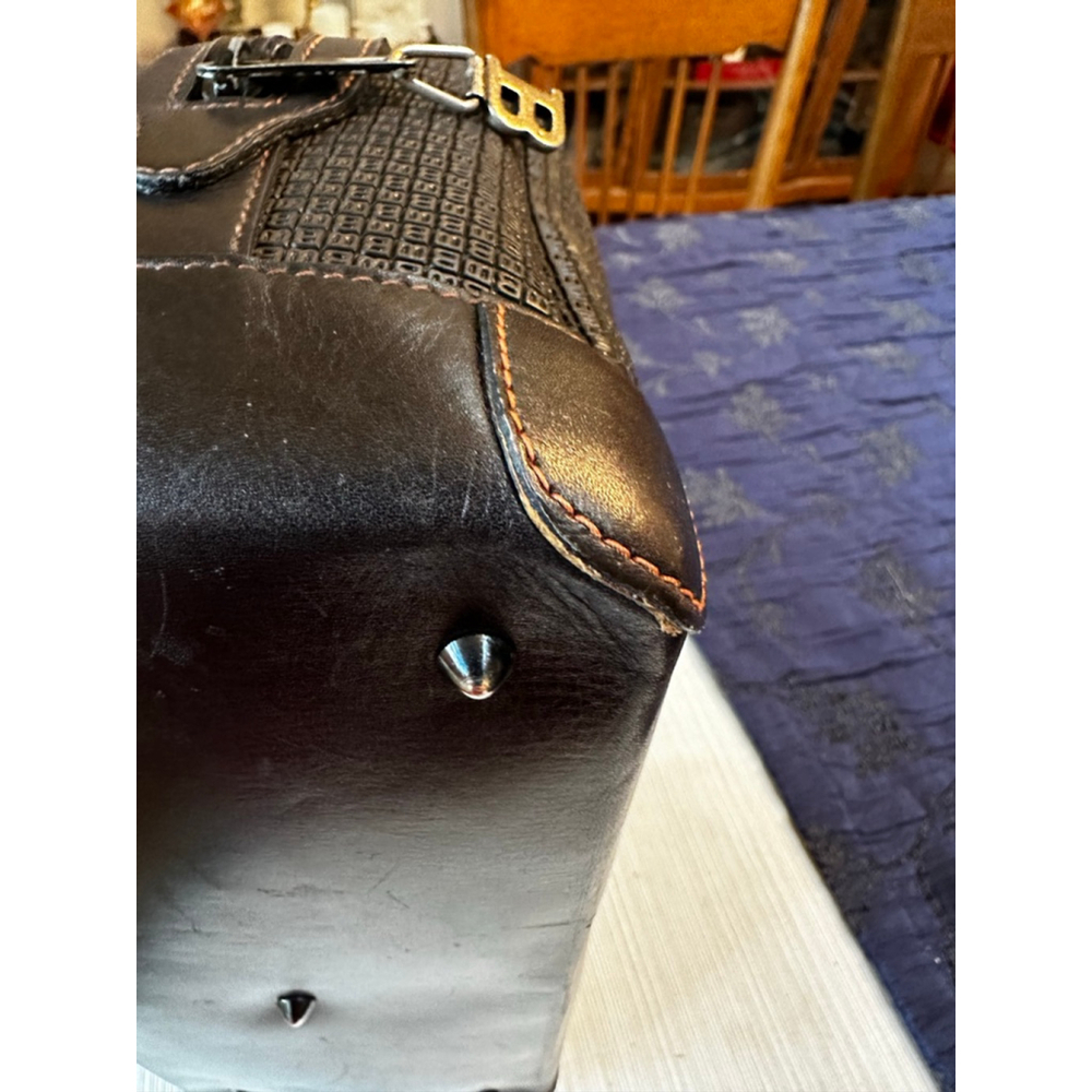 Bally Brown Leather Satchel Bag - Picture 10 of 15